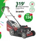 Tondeuse thermique tractée 139 cm³ - INVENTIV - Mr. Bricolage à Antibes Tondeuse thermique tractée 139 cm³ - INVENTIV en promo chez Mr. Bricolage Antibes à 319,00 €