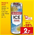 Ready to Drink im Angebot bei Netto Marken-Discount in Kaufbeuren Ready to Drink Angebote von Smirnoff bei Netto Marken-Discount Kaufbeuren für 2,00 €