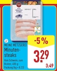 Minutensteaks Angebote von Meine Metzgerei bei ALDI Nord Neubrandenburg für 3,29 €