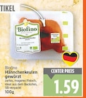 Hähnchenkeulen gewürzt von Biofino für 1,59 € bei E center im Angebot Hähnchenkeulen gewürzt von Biofino im aktuellen E center Prospekt