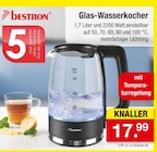 Glas-Wasserkocher im Angebot bei Zimmermann in Bremen Glas-Wasserkocher Angebote von Bestron bei Zimmermann Bremen für 17,99 €
