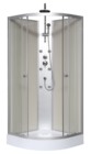 Cabine de douche hydromassante 85 x 85 cm "beige & silver" - Brico Dépôt à Aubervilliers Cabine de douche hydromassante 85 x 85 cm "beige & silver" en promo chez Brico Dépôt Aubervilliers à 229,00 €