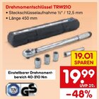 Drehmomentschlüssel TRW210 im Netto Marken-Discount Prospekt Drehmomentschlüssel TRW210 im aktuellen Netto Marken-Discount Prospekt für 19,99 €