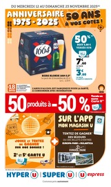 Prospectus U Express à Vernaison, "ANNIVERSAIRE 1975 - 2025 : 50 ans à vos cotés ! ", 44 pages de promos valables du 12/11/2025 au 23/11/2025