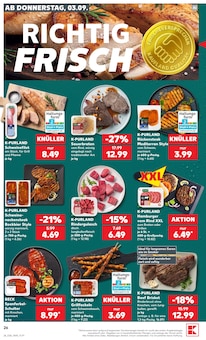 Rindfleisch im Kaufland Prospekt "Hier bin ich richtig" mit 69 Seiten (Mainz)