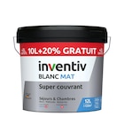 PEINTURE MUR/PLFD COUVRANT MAT 10L+20% - INVENTIV à 47,90 € dans le catalogue Mr.Bricolage