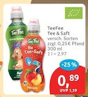Tee & Saft im Angebot bei budni in Pinneberg Tee & Saft Angebote von TeeFee bei budni Pinneberg für 0,89 €
