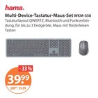 Multi-Device-Tastatur-Maus-Set WKM-550 im Angebot bei V-Markt in München Multi-Device-Tastatur-Maus-Set WKM-550 Angebote von Hama bei V-Markt München für 39,99 €