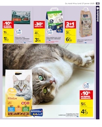 Offre Litière végétale chat dans le catalogue Carrefour du moment à la page 51