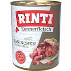 RINTI Kennerfleisch Kaninchen 800 g Angebote von Rinti bei Zookauf Hagen für 2,19 €