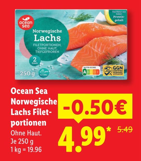 Norwegische Lachs Filetportionen