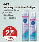 Nivea im V-Markt Prospekt Haarspray oder Schaumfestiger von NIVEA im aktuellen V-Markt Prospekt für 2,99 €