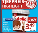 Nutella-Eiscreme Angebote von Ferrero bei ALDI SÜD Göppingen für 3,49 €