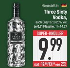 Sekt im EDEKA Prospekt Vodka von Three Sixty im aktuellen EDEKA Prospekt für 9,99 €