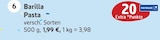 Pasta Angebote von Barilla bei EDEKA Lüneburg für 1,99 €