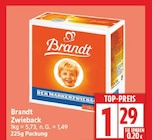Zwieback von Brandt für 1,29 € bei EDEKA im Angebot Zwieback von Brandt im aktuellen EDEKA Prospekt