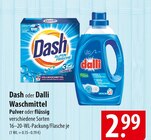 Dash oder Dalli Waschmittel Angebote bei famila Nordost Neumünster für 2,99 €