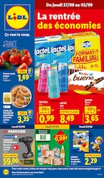 Prospectus Lidl : «La rentrée des économies» avec 61 pages, 27/08/2026 - 02/09/2026 Catalogue Lidl en cours à Garindein et aux alentours : «La rentrée des économies» avec 61 pages, valable du 27/08/2026 au 02/09/2026