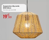 Suspension jily corde ø30×26cm - Maxi Bazar Suspension jily corde ø30×26cm à 19,99 € dans le catalogue Maxi Bazar