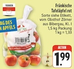Fränkische Tafeläpfel rot bei nah und gut im Ansbach Prospekt für 1,99 €