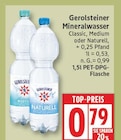 Mineralwasser Classic von Gerolsteiner im aktuellen EDEKA Prospekt