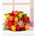 Bouquet de 19 roses et gypsophile dans le catalogue Carrefour