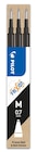 Promo Pilot Frixion Ball - 3 Recharges pour rollers effaçables - 0,7 mm - noir à 3,85 € dans le catalogue Bureau Vallée à Redon