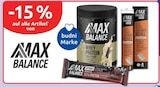 15% von MAX BALANCE im aktuellen budni Prospekt