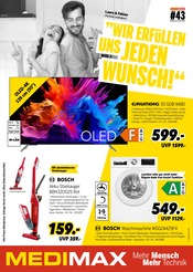 Fernseher im MEDIMAX Prospekt in Großenhain Aktueller MEDIMAX Prospekt mit Fernseher, "WIR ERFÜLLEN UNS JEDEN WUNSCH", Seite 1