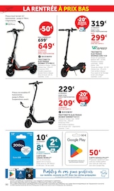 Promos Trottinette dans le catalogue "LES PRIX BAS Spécial rentrée" de Hyper U Trottinette en promo dans le catalogue Hyper U à la page 90