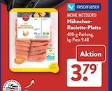 Hähnchen-Raclette-Platte von Meine Metzgerei für 3,79 € bei ALDI SÜD im Angebot Hähnchen-Raclette-Platte von Meine Metzgerei im aktuellen ALDI SÜD Prospekt
