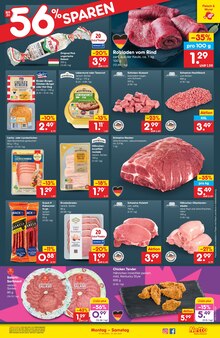 Fleisch im Netto Marken-Discount Prospekt "Aktuelle Angebote" mit 53 Seiten (Halle (Saale))