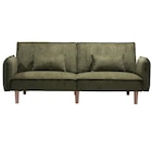 Canape velours andrew kaki en promo chez B&M Persan à 189,95 €