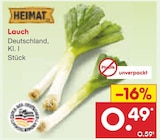 Zwiebeln im Netto Marken-Discount Prospekt Lauch von HEIMAT im aktuellen Netto Marken-Discount Prospekt für 0,49 €