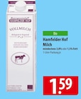 Aktuelles Hamfelder Hof Milch mindestens 3,8% oder 1,5% Fett Angebot bei famila Nordost in Lübeck ab 1,59 €