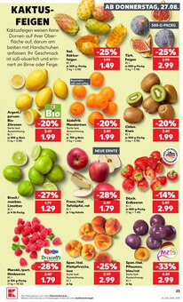 Kaktus Angebot im Kaufland Prospekt, gültig von 24.08.2026 bis 26.08.2026 Kaktus Angebot im aktuellen Kaufland Prospekt auf Seite 34