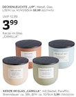KERZE IM GLAS „CAMILLA“ für 3,99 € bei mömax im Angebot KERZE IM GLAS „CAMILLA“ im aktuellen mömax Prospekt