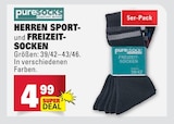 Herren Sport- und Freizeitsocken Angebote von puresocks bei Marktkauf Tübingen für 4,99 €