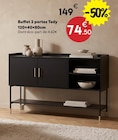 Buffet 2 portes Tedy - Maxi Bazar Buffet 2 portes Tedy à 74,50 € dans le catalogue Maxi Bazar