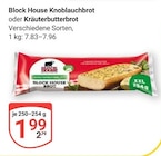 Knoblauchbrot im Angebot bei GLOBUS in Krefeld Knoblauchbrot Angebote von Block House bei GLOBUS Krefeld für 1,99 €