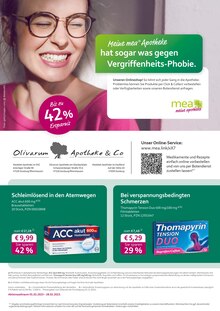 mea - meine apotheke Duisburg Prospekt der aktuellen Woche, gültig von 01.02.2023 bis 28.02.2023 Aktueller mea - meine apotheke Duisburg Prospekt "Unsere Februar-Angebote" mit 4 Seiten