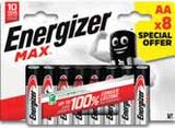 Piles Max AA 8 Special Offer - ENERGIZER - Intermarché à Poitiers Piles Max AA 8 Special Offer - ENERGIZER en promo chez Intermarché Poitiers à 3,45 €
