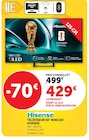 Téléviseur 50" MiniLED - Hisense - Hyper U à Angers Téléviseur 50" MiniLED - Hisense en promo chez Hyper U Angers à 429,00 €