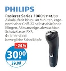 Audiogeräte im V-Markt Prospekt Rasierer Series 1000 von PHILIPS im aktuellen V-Markt Prospekt für 30,00 €