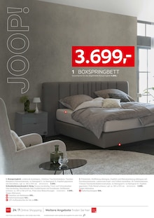 Bett im XXXLutz Möbelhäuser Prospekt "JOOP! Aktionswochen" mit 20 Seiten (Heilbronn)