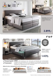 Boxspringbett im Opti-Wohnwelt Prospekt "Schlafen Highlights" mit 8 Seiten (Bremen)