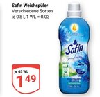 Weichspüler Angebote von Sofin bei GLOBUS Gießen für 1,49 €
