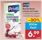 Einmal Handschuhe aus Latex Angebote von Priva bei Netto Marken-Discount Sindelfingen für 6,99 €