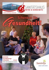 Aktueller Sanitätshaus Hetke & Sengewitz Inhaber: Anne Hetke Sanitätshaus Prospekt in Gröditz und Umgebung, "Schenken Sie Gesundheit!" mit 6 Seiten, 13.11.2024 - 31.01.2025