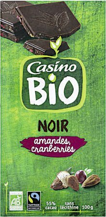 Chocolat noir amandes - Casino Supermarchés à Le Chesnay Chocolat noir amandes en promo chez Casino Supermarchés Le Chesnay
